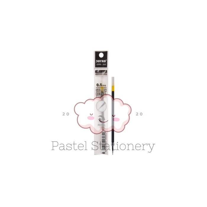 

Refill Pulpen Gel Joyko GPR-203 0.5mm - Isi Bolpen Pena Gel Hitam 0,5 mm