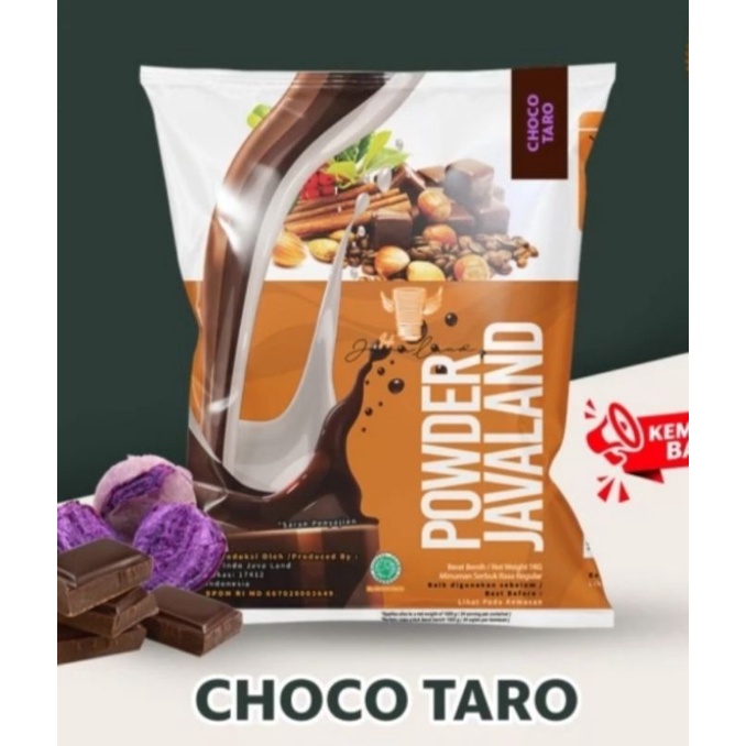 bubuk minuman rasa choco taro powder drink