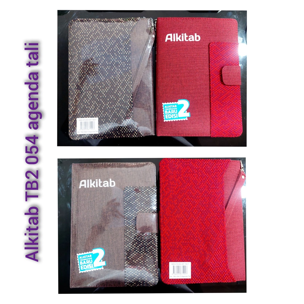 Alkitab 054 TB2 Agenda Tali alkitab ukuran sedang Terjemahan Baru 2 dengan sampul kain