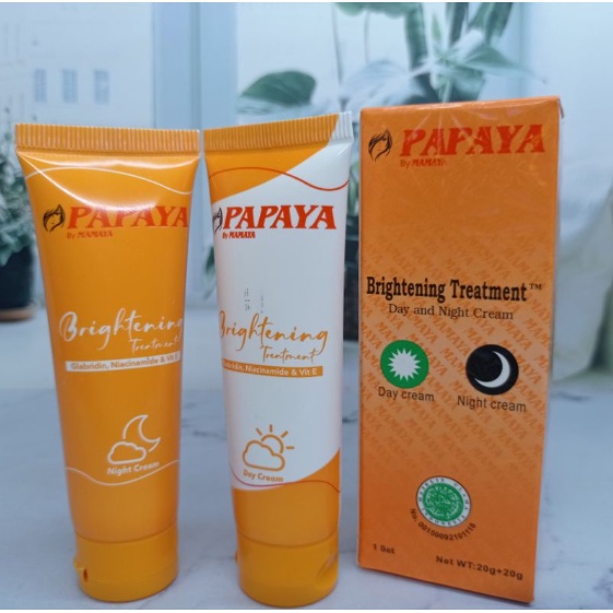PAPAYA BY MAMAYA BRIGHTENING TREATMENT CREAM - CREAM MAMAYA 2IN1 SIANG DAN MALAM ORIGINAL BPOM