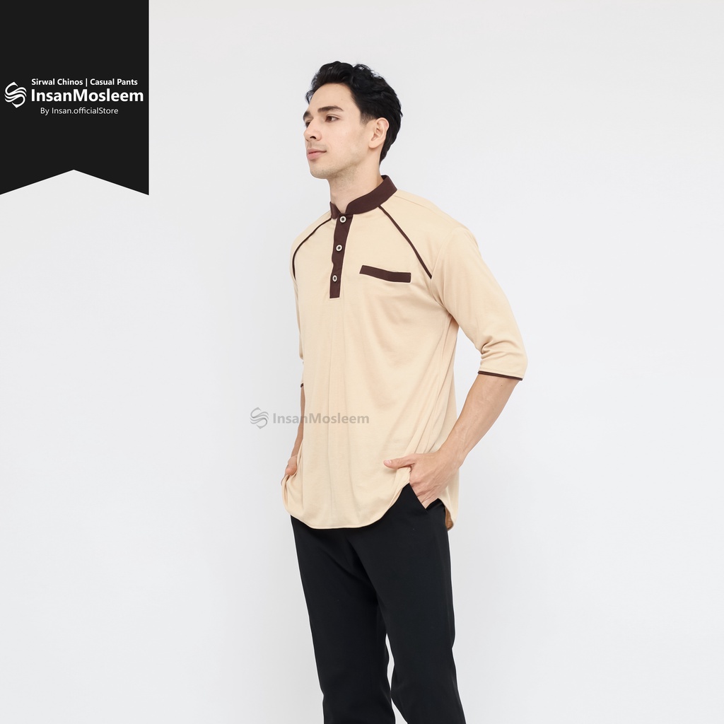 Kurta Kaos Lengan 3/4 Pria Model List