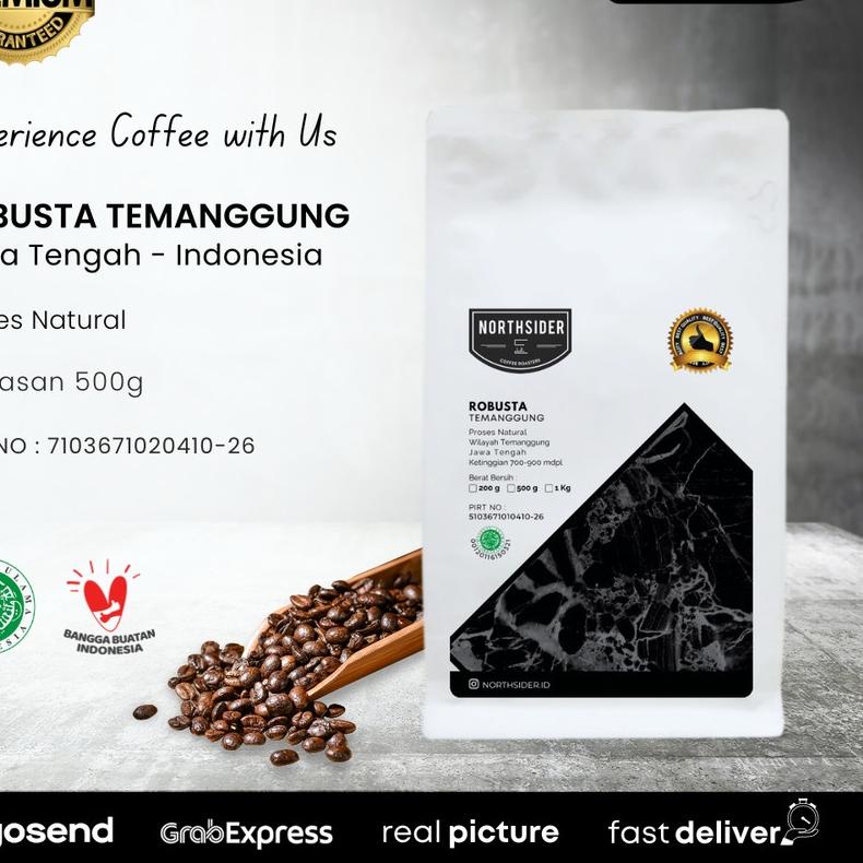 

➷ BIJI KOPI ROBUSTA TEMANGGUNG NATURAL - 500GR NORTHSIDER COFFEE ☎