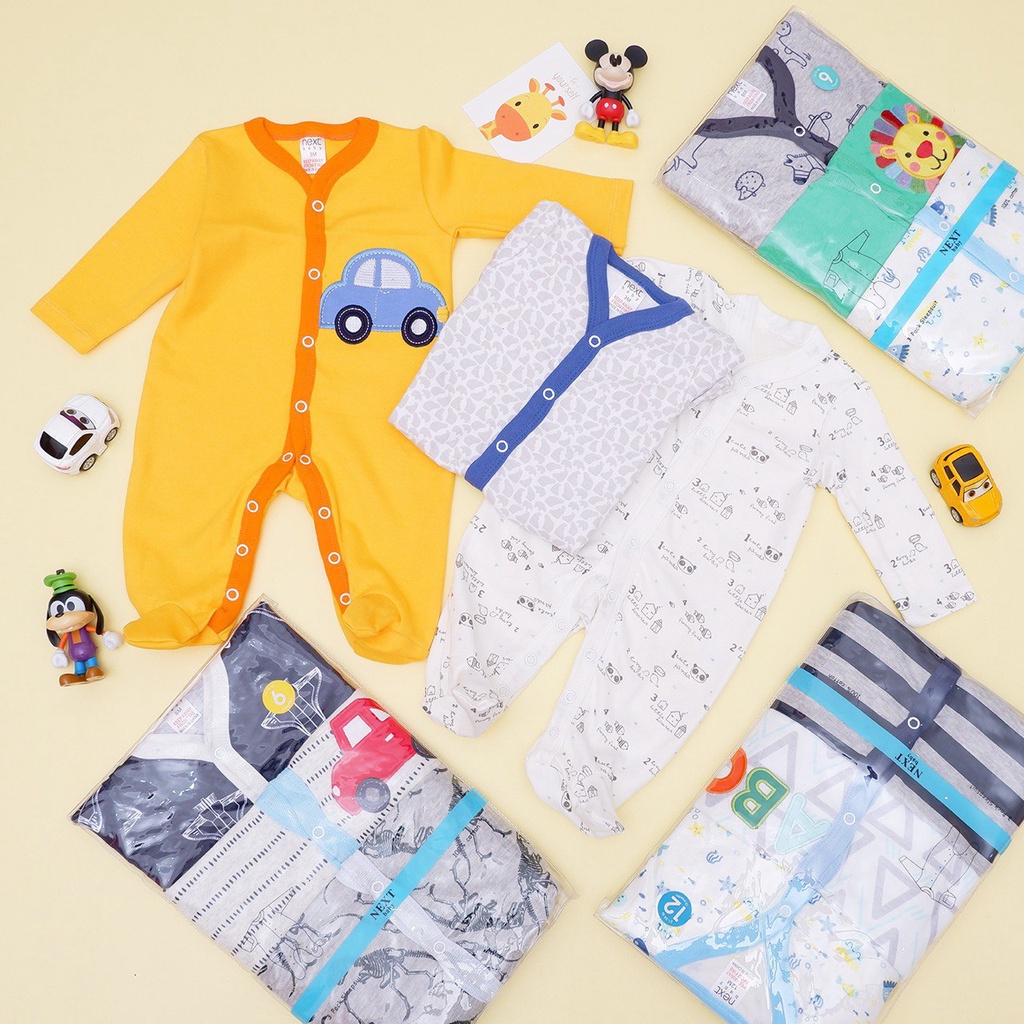 LIN9036 Girls/Boys 3 in 1 Jumper/ Romper Panjang Premium Cotton dg Kaki Tertutup Piyama Bayi/ Baju Tidur Bayi Katun Lembut - Your Affordable Quality!