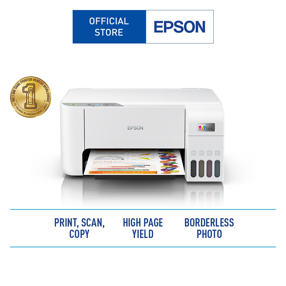 Epson Printer L3216/L3210 Warna Putih (Print, Scan, Copy)Printer Murah Printer Multifungsi Printer E