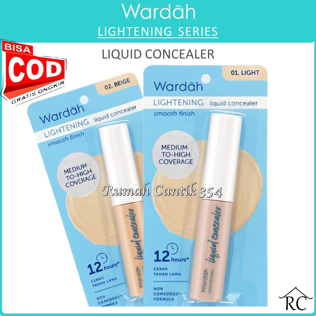 Rumah Cantik Wardah Lightening Liquid Concealer - Mencerahkan dan Menyamarkan Noda di Wajah Yang Tahan Lama - Bisa COD #rumahcantik354