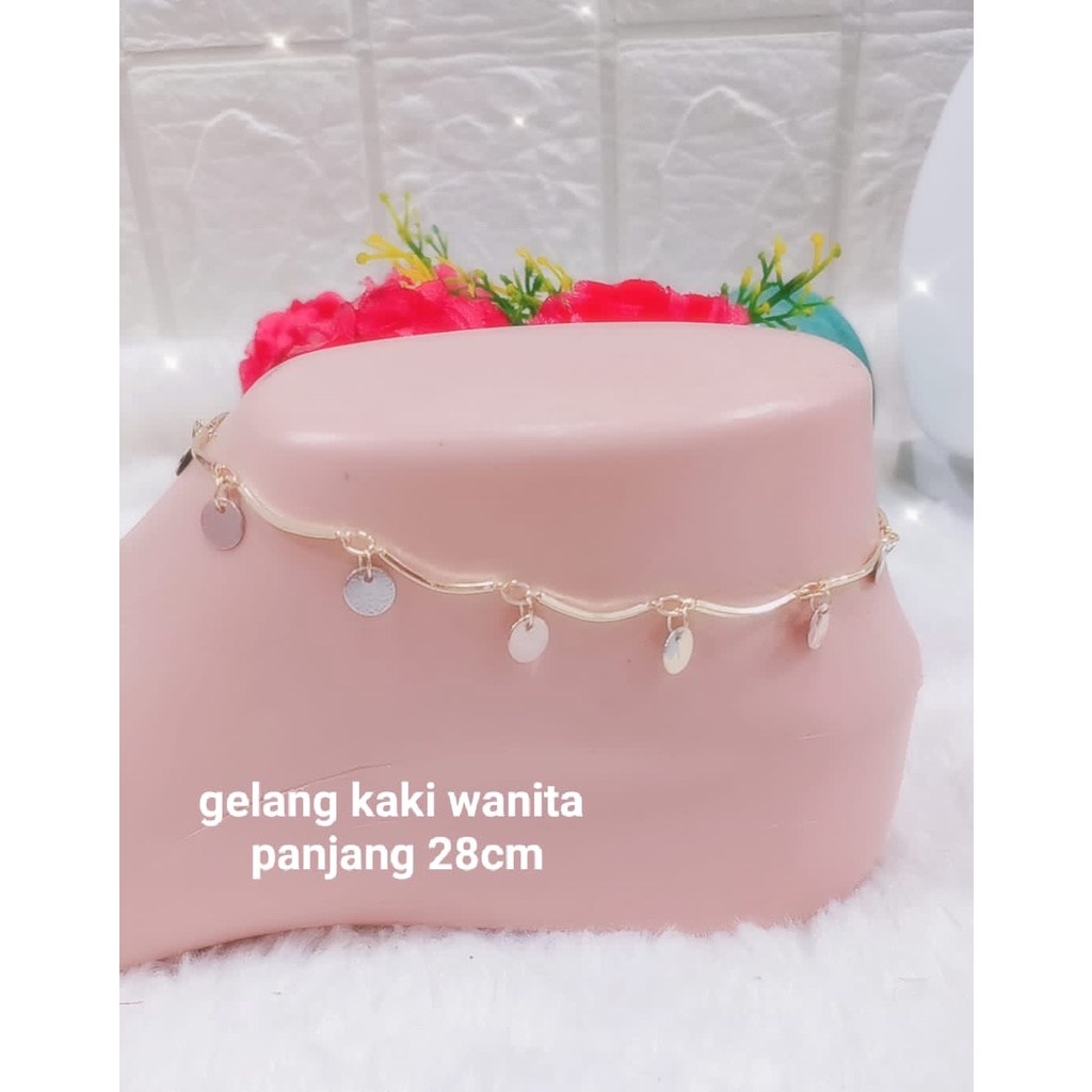 gelang kaki perempuan dewasa kekinian