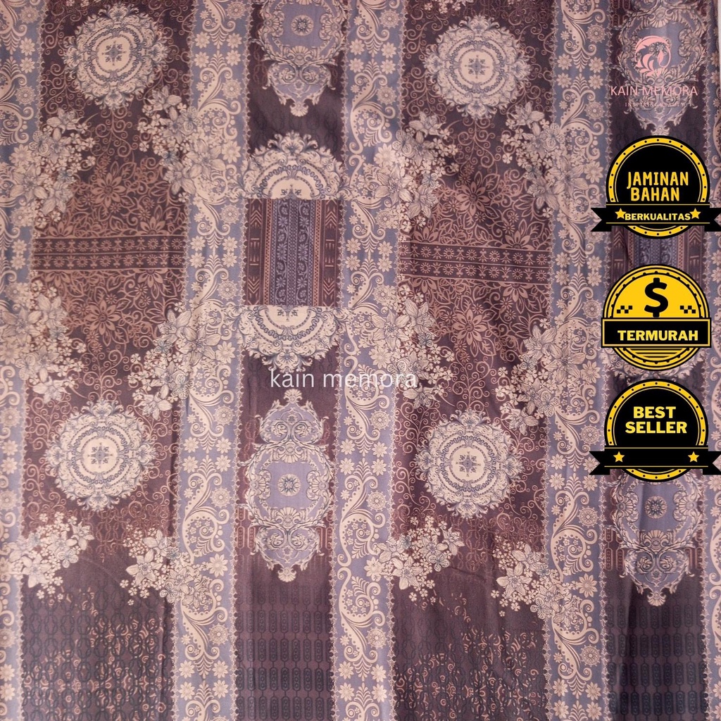 Kain Memoradior Silk Motif Mengkilap Premium Berbagai Warna Bahan Lembut dan Jatuh Lebar 150 cm Vol 4 Best Price