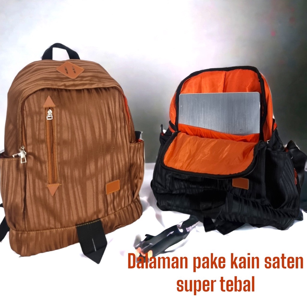 Tas Ransel Kapasitas Besar Muat Laptop Sekolah untuk Remaja Laki-laki dan Perempuan Cocok untuk Perjalanan Kanvas