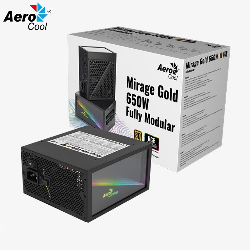 Aerocool Mirage Gold 650W Fully Modular 80+ Gold - PSU