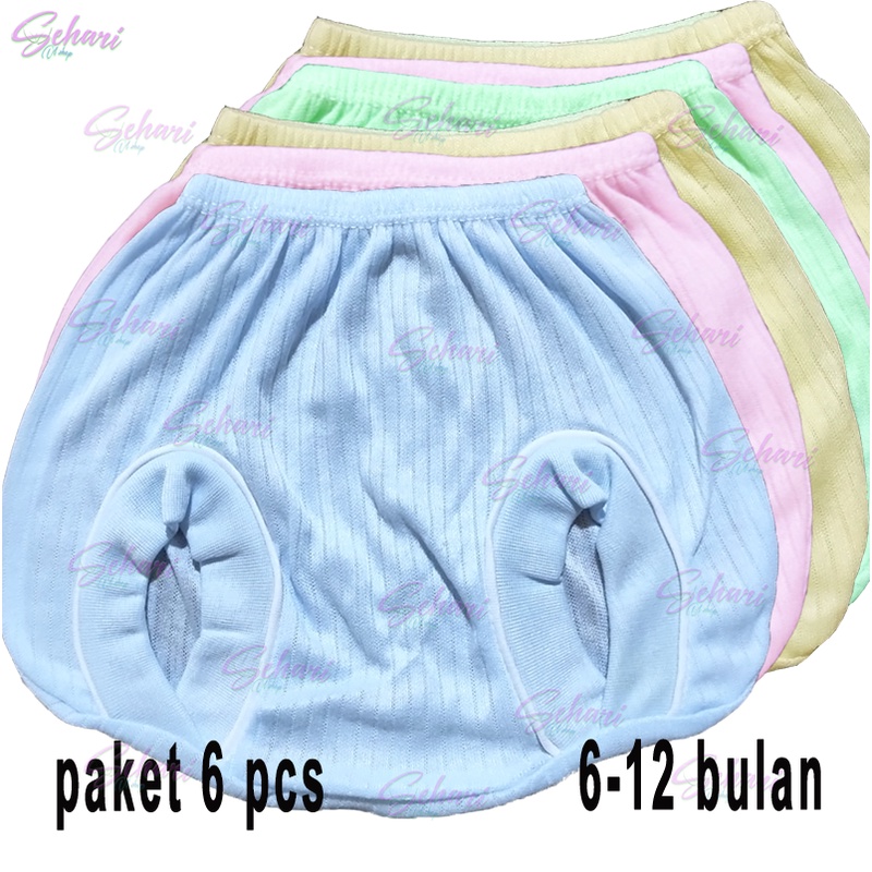 6 PCS CELANA KACAMATA ATAU POP BAYI 6-12 BULAN CEWEK COWOK