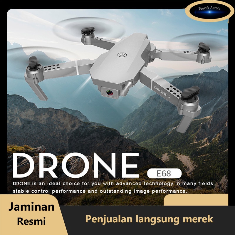 【Flash Sale】Drone Baru E68 Pro Mini Remote Control Mini Kamera 4K HD Kamera WIFI Kamera FPV Helikopt