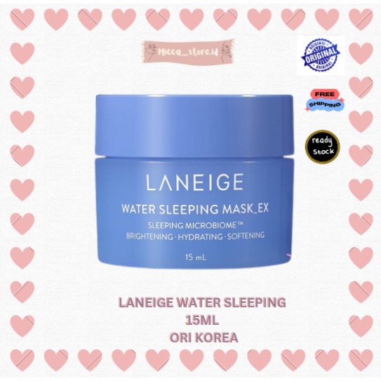 [MS] LANEIGE WATER SLEEPING MASK 15ML TRAVEL KIT ORIGINAL KOREA