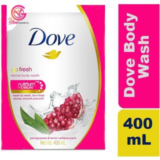 DOVE GO FRESH REVIVE BODY WASH NUTRIUM MOISTURE (REFILL) 400ML