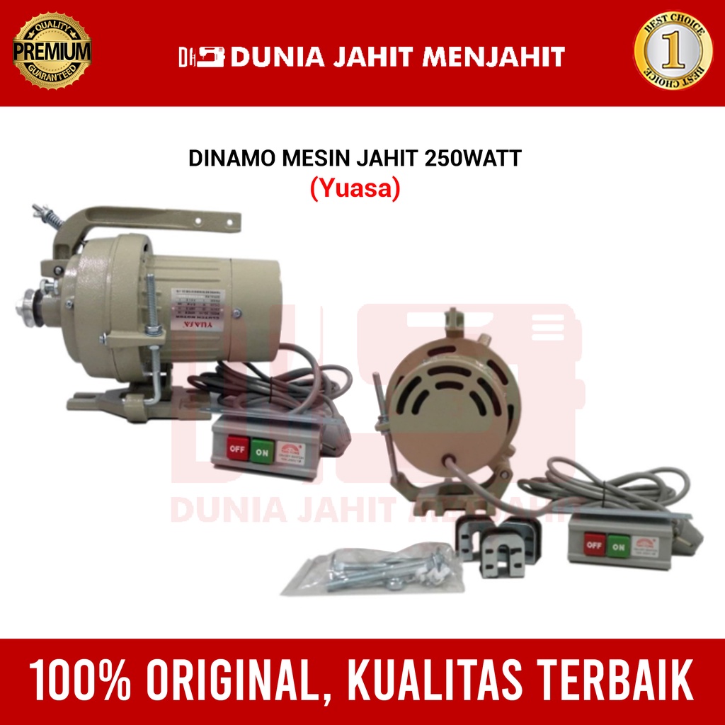 Dinamo Mesin jahit Yuasa Industri 250watt