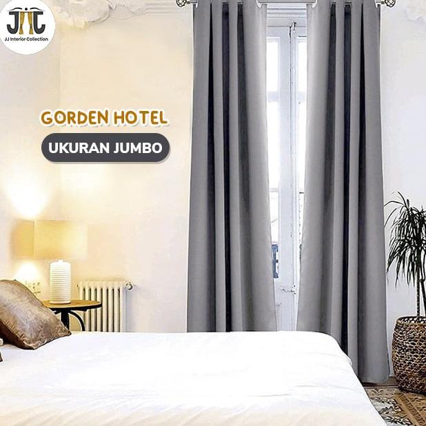 READY Gorden Hotel Blackout 80% Premium Tinggi 250cm 270cm Gorden ukuran jumbo hordeng blackout gord