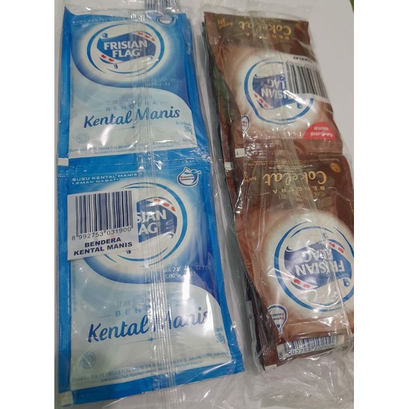 

Frisian Flag Susu Kental Manis Bendera Sachet isi 6