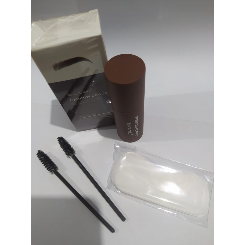 Ibcccndc Cetakan Alis Instan Bedak Alis Eyebrow Powder Eyebrow Stamp Alis Stempel Alis Waterproof dengan 10 Model Cetakan Alis