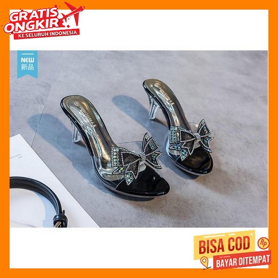 High Heels Wanita Import Pesta 3Cm 7Cm 5Cm Zara Wisuda Sandal Wanita Kekinian Korea Korean Style Hel