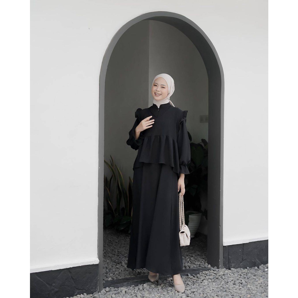 LV Gamis Diliya set 2in1 pakaian muslim wanita terbaru2023/fahion muslim wanita dress abaya premium