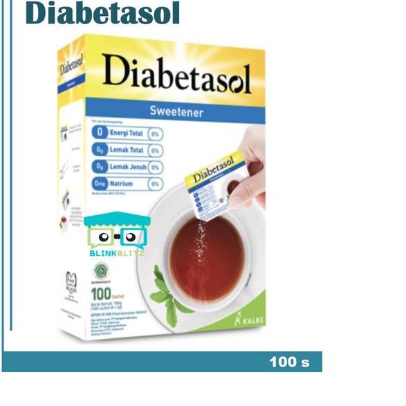 

☂ Diabetasol Sweetener Box Isi 100 Gula Diet Sachet Keto ♧