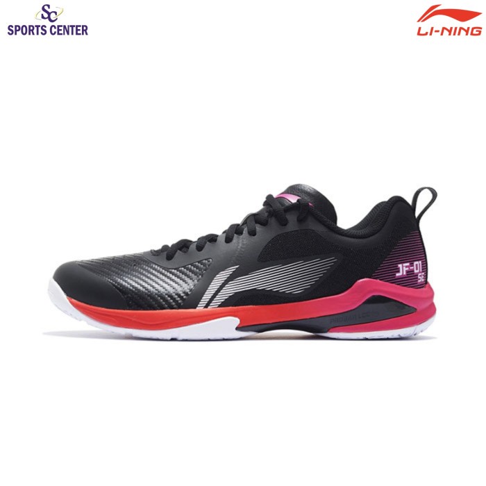 {MentariStore} New Sepatu Badminton Lining JF-01 SE / Blast SE AYZS018-2 Black Berkualitas