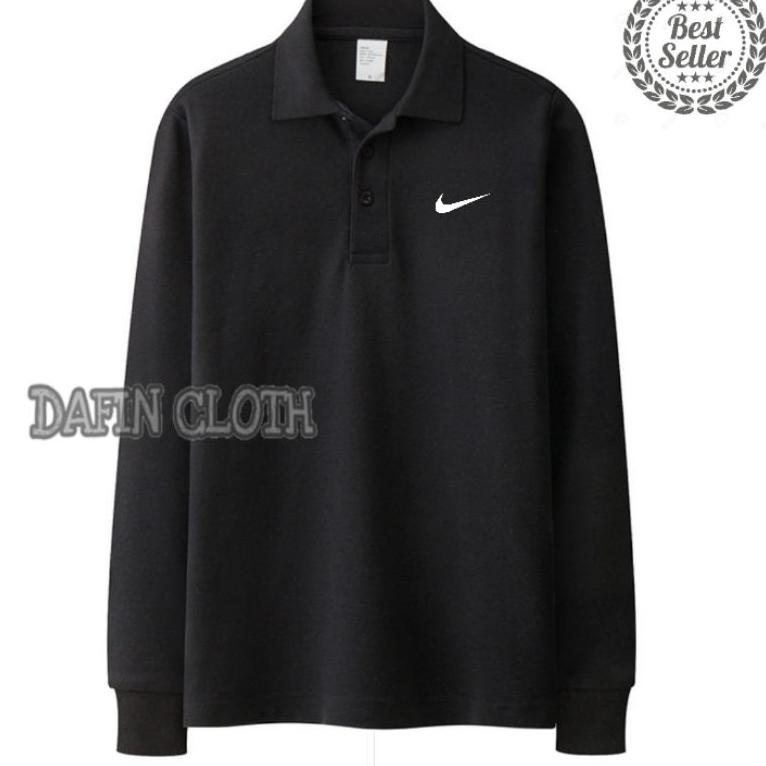 SPECIAL PRICE Polo shirt Kaos Kerah Pria Lengan Panjang Nike Terbaru