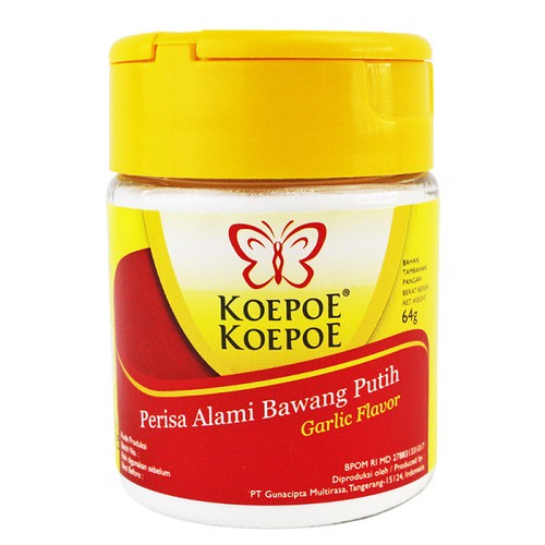

Koepoe Perisa Alami Bawang Putih 64gr Koepoe-Koepoe Garlic Flavour