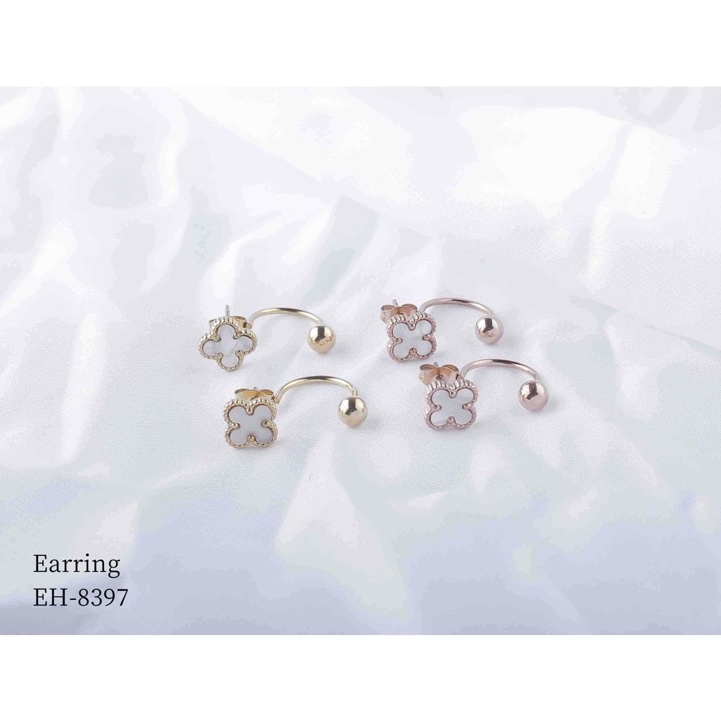 Anting Titanium Permata Warna Warni Perhiasan Wanita Jewelery 8397