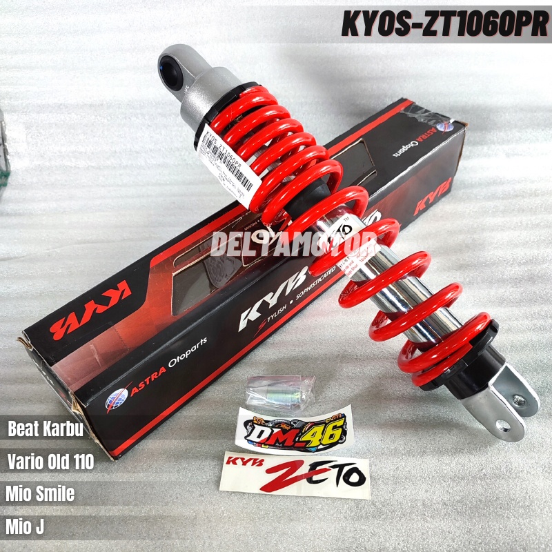 Shockbreaker Belakang Kayaba Zeto S Series Beat Karbu 2008 2012 Vario 110 Karbu Scoopy Spacy Mio smile Mio sporty Mio soul Mio m3 Fino