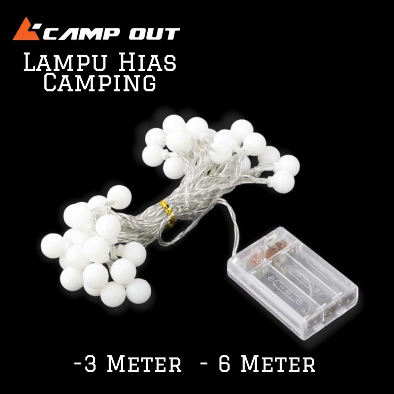 Lampu Hias Dekorasi Tenda Camping - Lampu Glamping - Light Lamp Outdoor Baterai