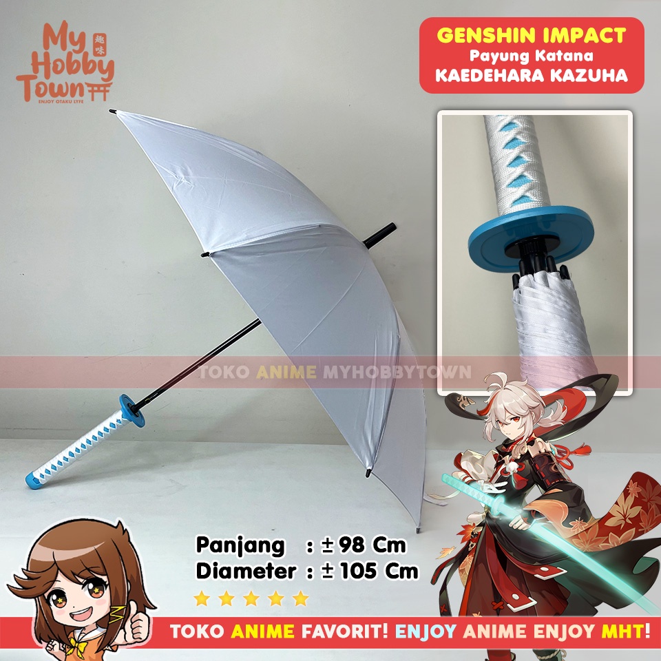 Payung Katana Anime Game Pedang Genshin Impact Kaedehara Kazuha