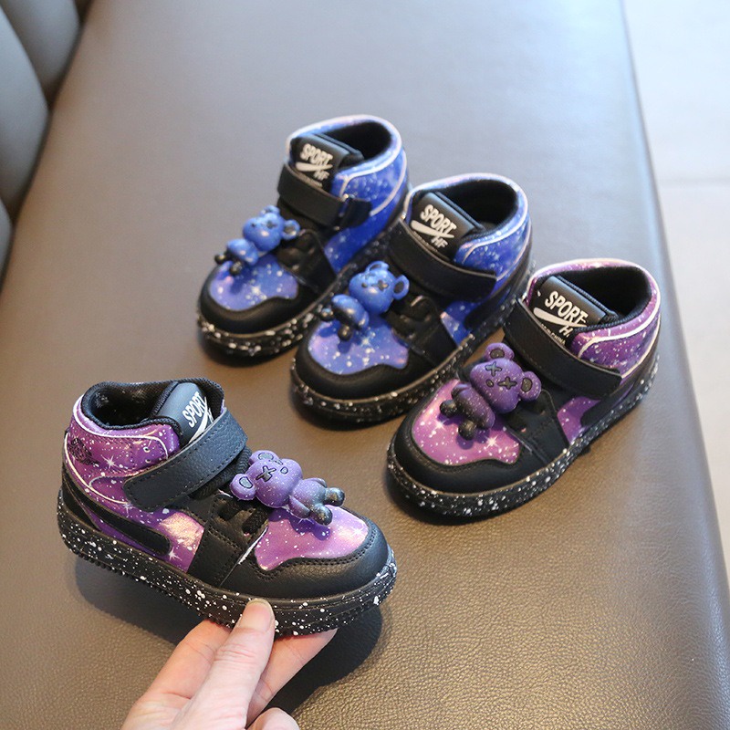 littlekiddoss Sepatu Sneakers Anak Bear Brick XX Sepatu Semi Boots Size 21-32 SH2301