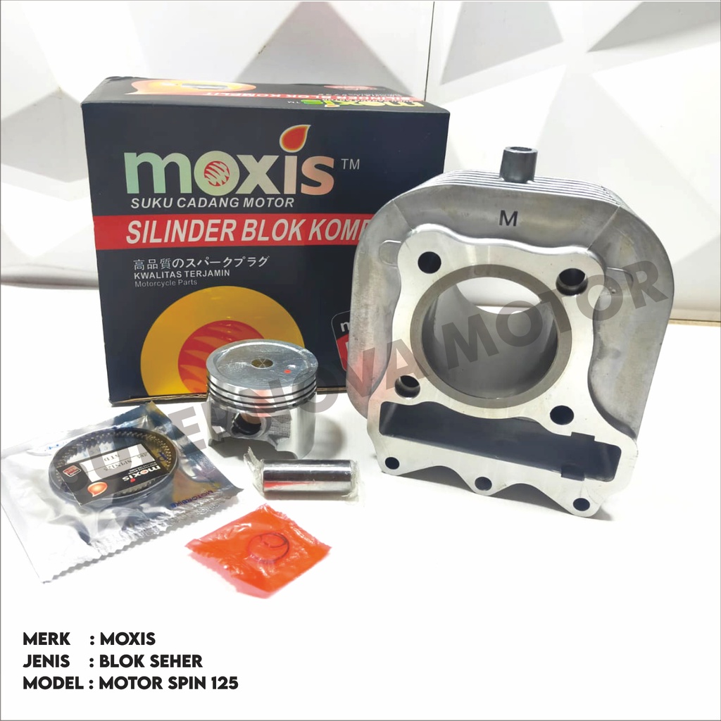 BLOK SILINDER SEHER BORING KOMPLIT SPIN 125 MOXIS