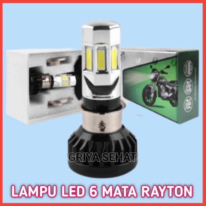 LAMPU LED MOTOR RTD 6 SISI ORIGINAL RTD RAYTON - RTD