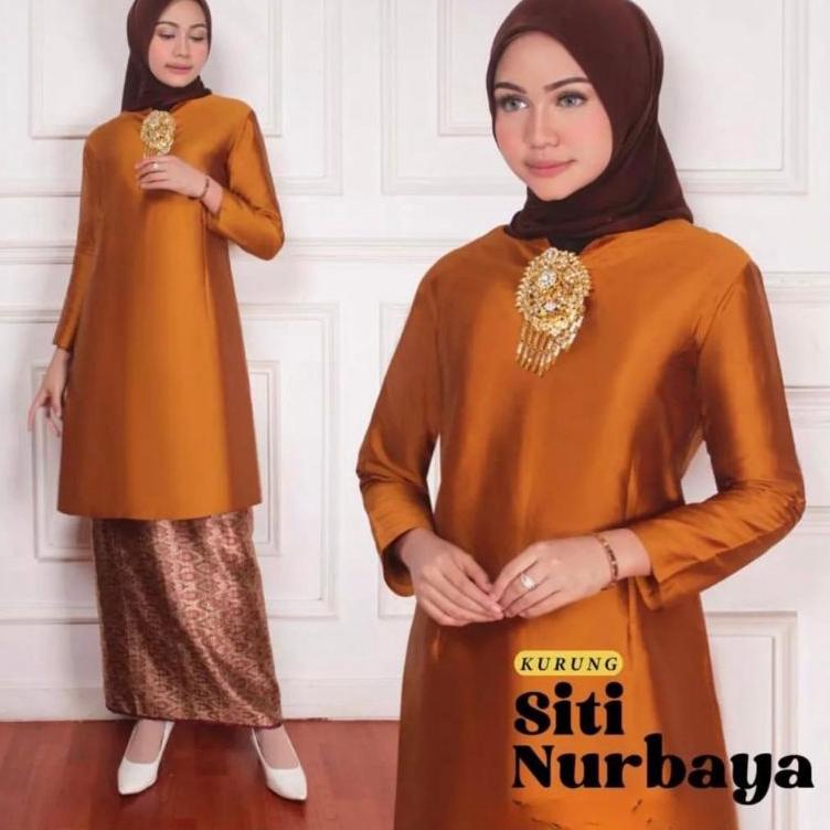 jdn81 stelan baju kurung dan rok songket / set baju kurung melayu / setelan baju kurung sitinurbaya 