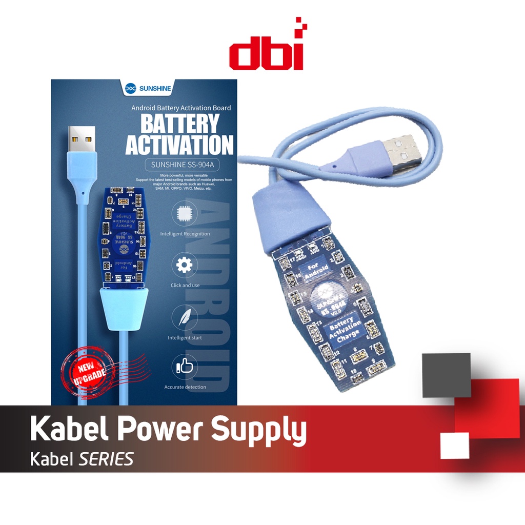 Alat Tembak Baterai / Kabel Power Supply Sunshine SS-904A Untuk Android Samsung Huawei