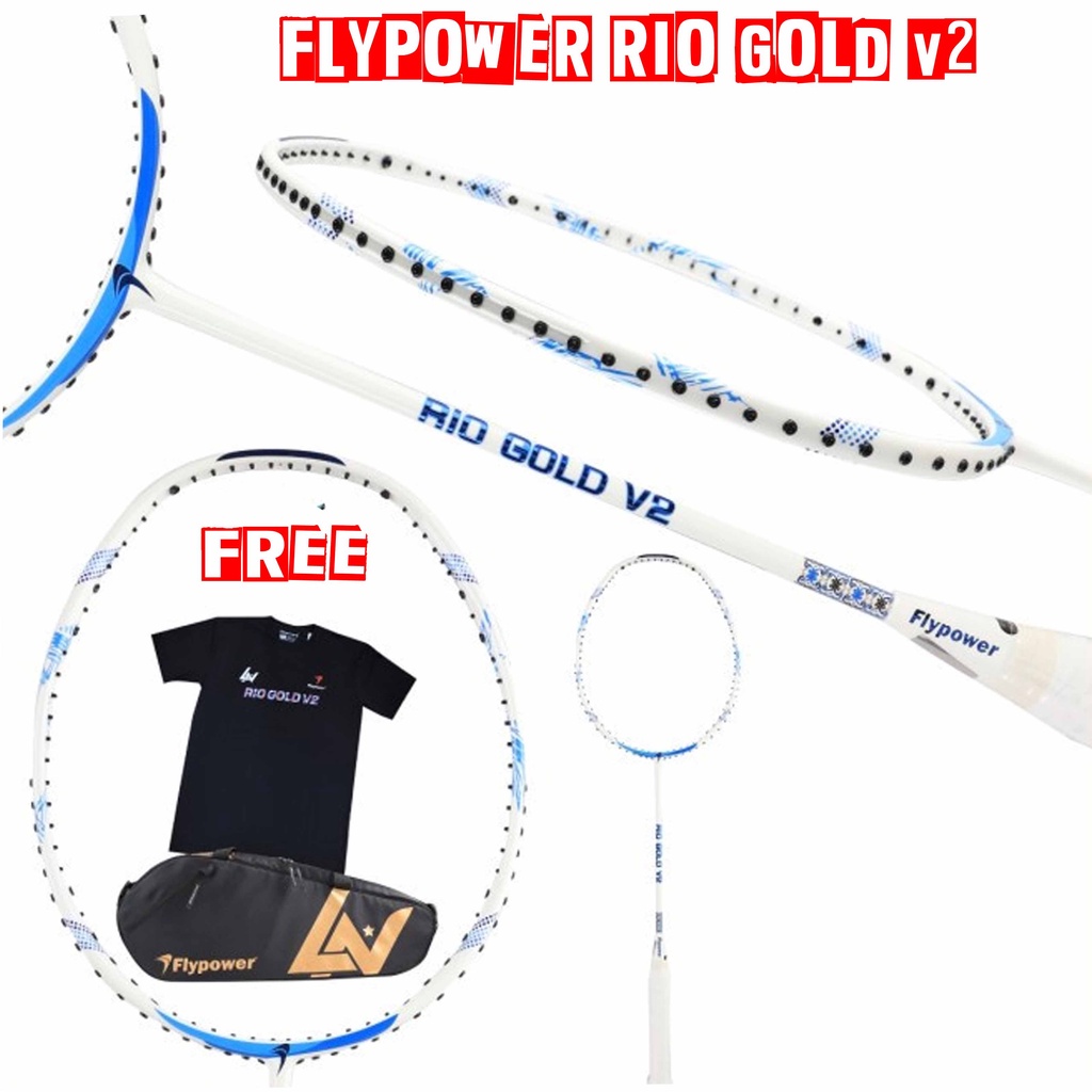 Raket Badminton Flypower Rio Gold v2 Original