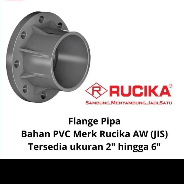 Flange PVC Rucika 6" inch AW (Tebal)