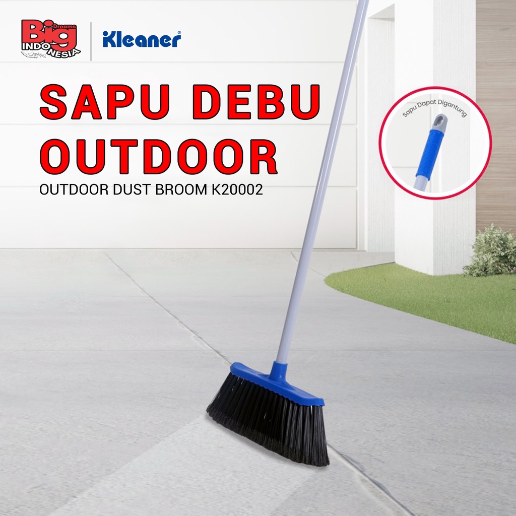 Sapu Lantai Luar Rumah 1 Pcs Alat Pembersih Debu Lantai Outdoor Dust Broom Serbaguna Kleaner K20002