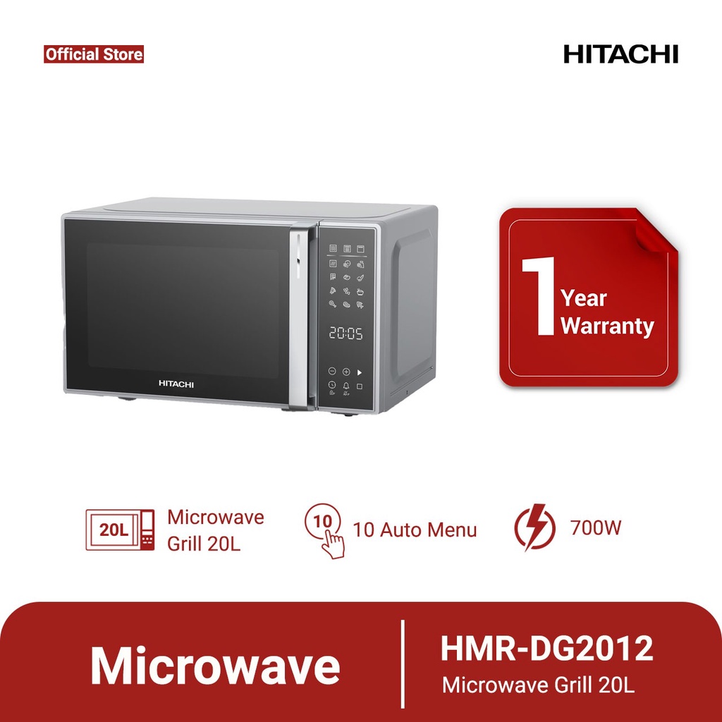 HITACHI MICROWAVE  HMR-DG2012 KAPASITAS 20 lITER