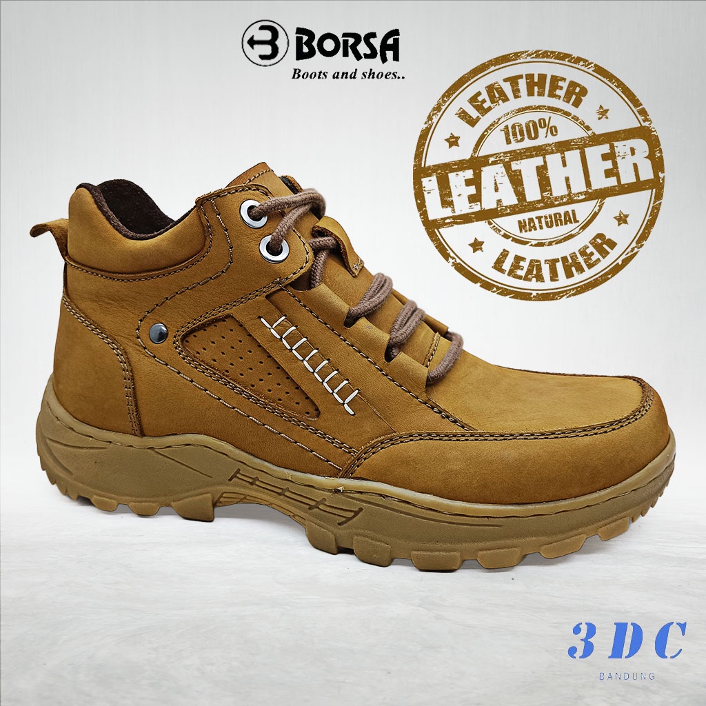 Sepatu Boots Kulit Borsa / Bart / Original Sepatu Boots Borsa Pria Dewasa