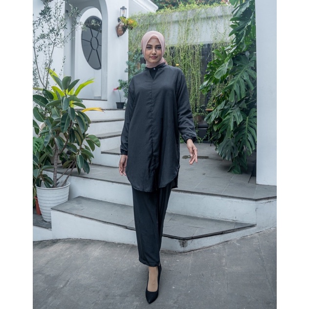 JOSHIN Fatin Set Poly Lengan Panjang - Setelan PP Wanita