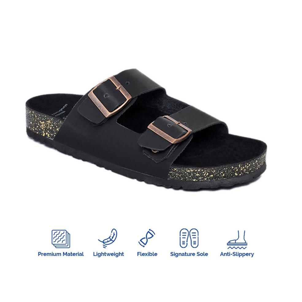 Ready Sandal Jepit Pria Footstep Footwear – Octa Black