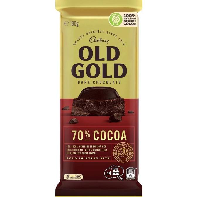 

@#@#@#] Cadbury Old Gold Dark Chocolate 70% Cocoa 180g - Australia