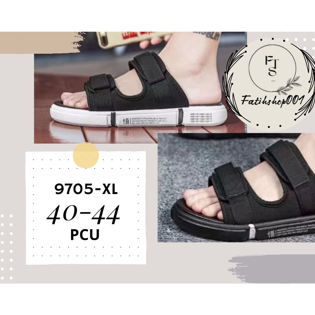 Sandal selop pria unisex korean style terbaru 9705-XL (40-44) sandal pria import casual santai