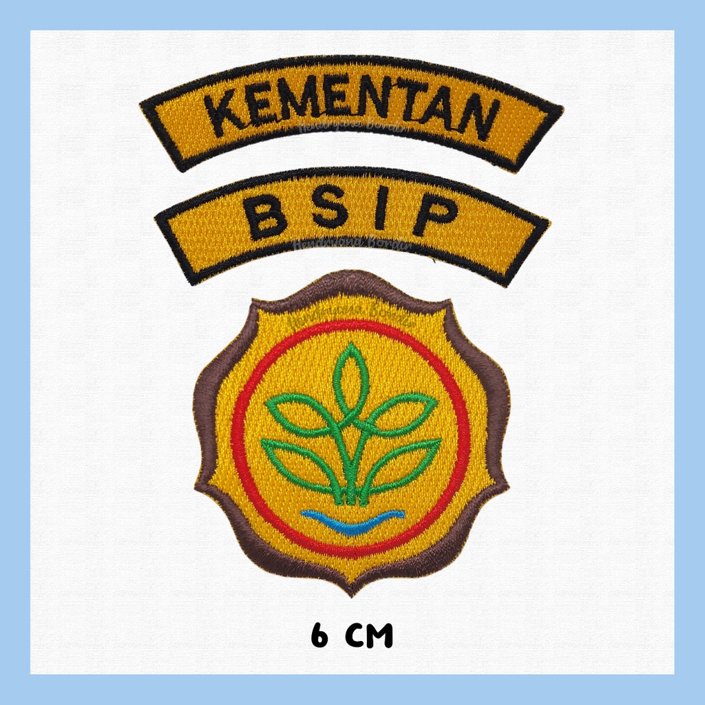 Bordir Logo Kementerian Pertanian / Lokasi Kementan / BSIP / Ditjenbun / Ditjen Perkebunan