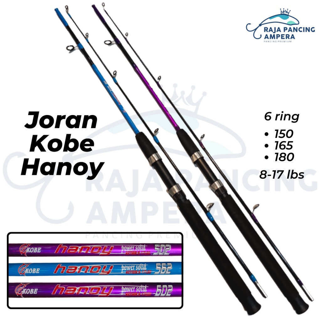 Joran Kobe Hanoy | Stik Pancing Fiber Solid untuk mancing di kolam atau empang