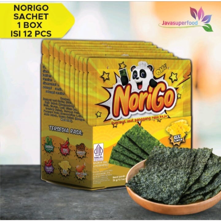 Norigo | Rumput Laut Panggang | 12 Bks @ 3 Gr