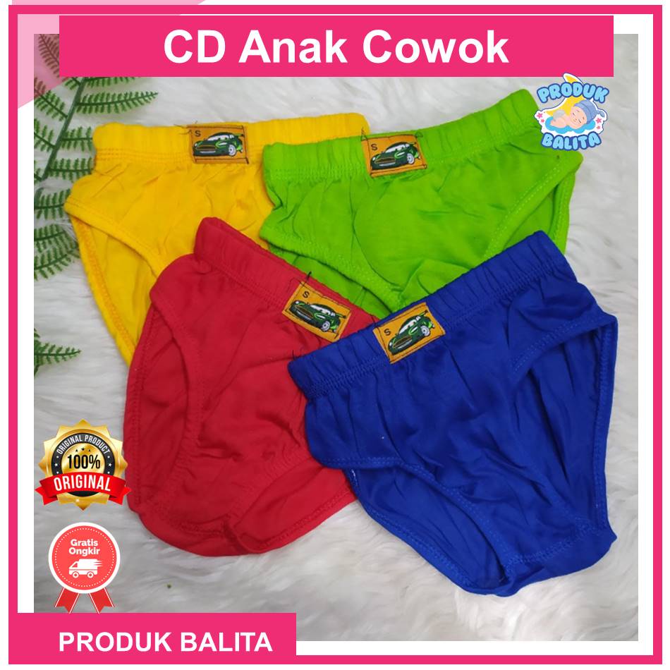 Celana Dalam Anak Laki-laki Cowok Murah Bergambar CD Anak Cowok Polos Terlaris