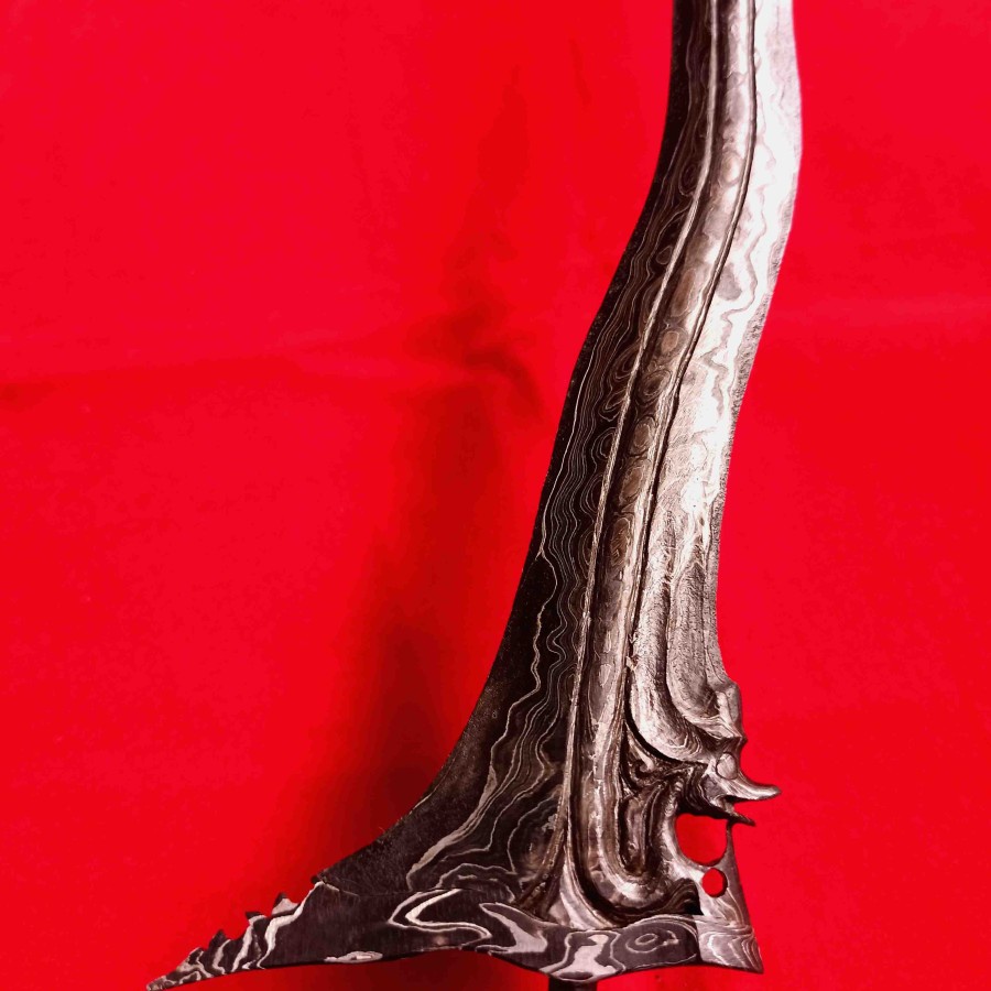 Koleksi Antik Keris Naga Siluman Luk 5 Pamor Untu Walang Garap Halus